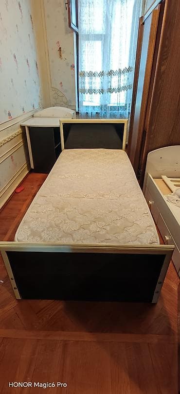 tek kravat: Çarpayı satılır - Ölçü: 200 x 90 sm (tək nəfərlik) - Korpus: açıq — 1