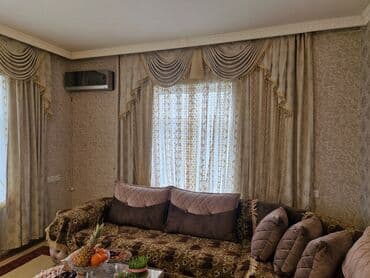 dikey perde: İşlənmiş, Pambıq Pərdə, rəng - Boz, Ünvandan götürmə — 4