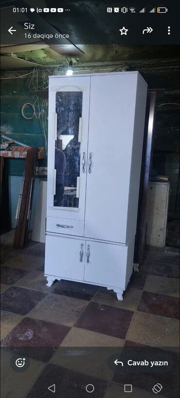 dsp laminat: Açılan, 2 qapılı Düz dolab, Qarderob, paltar dolabı — 4