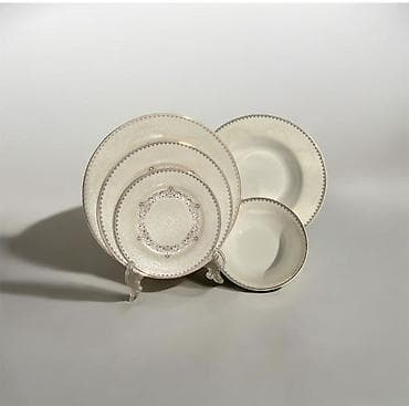 Nahar dəsti, rəng - Ağ, Farfor, 6 nəfərlik, Almaniya