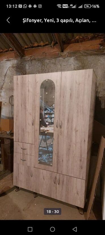 deniz ucun cetirler: Yeni, 3 qapılı Düz dolab, Dolab-asılqan — 17