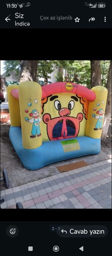 Chevrolet: Şişmə uşaq batutu – “happy hop” temalı - Rəngarəng klaun dizaynı ilə — 1