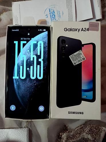 Samsung Galaxy A24 4G, 128 GB, rəng - Qara, Sənədlərlə
