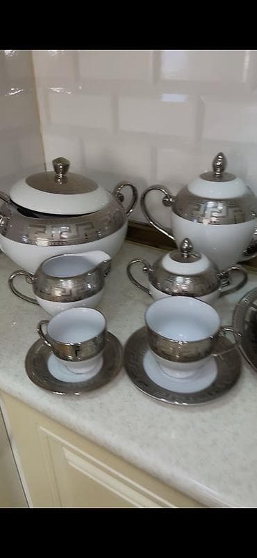 qedim samovar satisi: Boşqablar, 12 ədədli dəst — 2