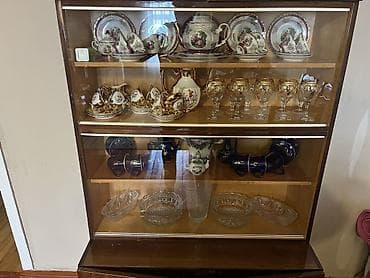 versace servis: Qədimi Modona porcelan və şüşə qab dəsti Dest Satililir — 3