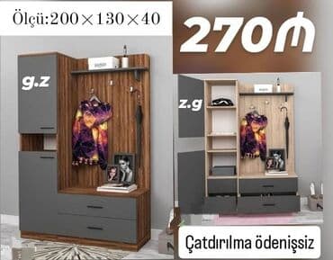 kalidor ucun alcipan fiqurlari: Düz dolab, Dəhliz dolabı — 1