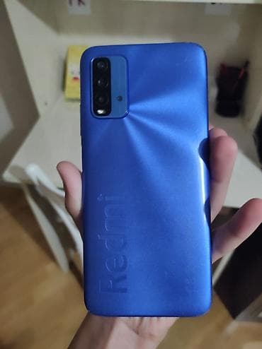 hard disk ssd: Redmi 9T, 64 GB, rəng - Mavi, Barmaq izi, Face ID — 1