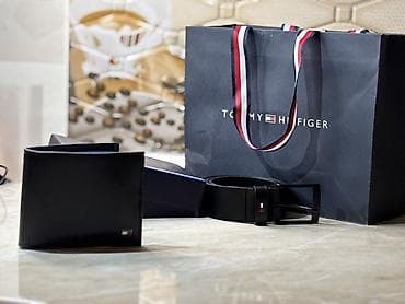 Zərgərlik əşyaları: Tommy Hilfiger kişi aksesuar dəsti Dəst tərkibi: - Kəmər: Qara rəng — 2