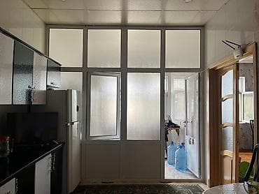 PVC şüşəbənd-divar və qapı sistemi - Material: ağ rəngli PVC profil - — 2