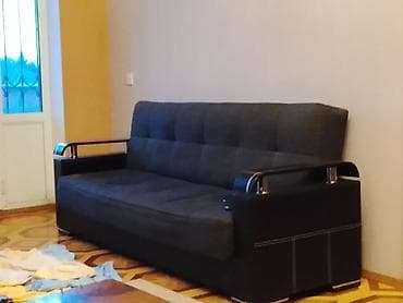 Qara rəngli yumşaq mebel dəsti - Komplekt: 3 nəfərlik divan + 2 ədəd