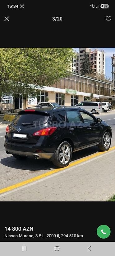 şlanq satışı: Nissan Murano: 3.5 l | 2009 il Krossover — 6