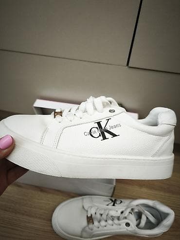 krosofka: Calvin Klein Jeans ağ idman ayaqqabısı Qutu ilə birlikdə birdəfə — 1