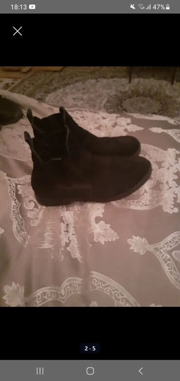 Kişi ayaqqabıları: Gencede satilir nabuk botinka su kecirmir cirigi sokuyu yoxdur razmer — 1