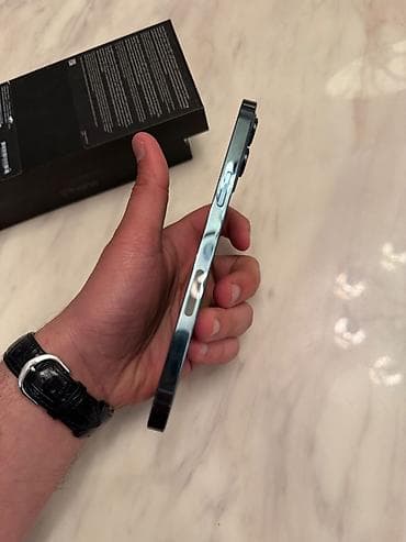 iphone 256 gb: IPhone 12 Pro Max, 256 GB, Blue Titanium, Simsiz şarj, Face ID — 5