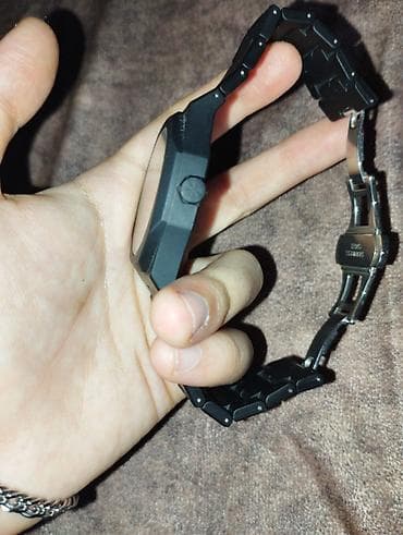 Наручные часы: Minimalist dizaynlı qara qol saatı - Tam qara mat korpus və metal — 3