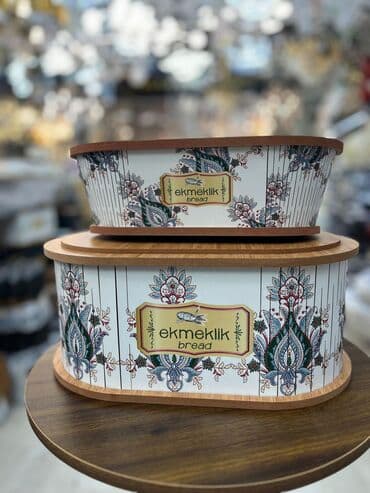 çörək qabları: Çörək qabı seti 🍞🫒 Mətbəxinizə həm gözəllik, həm də səliqə gətirəcək — 1