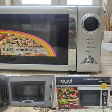 Mikrodalğalı soba Ayrıca dayanan, Mikrodalğalar ilə, rəng - Gümüşü, İşlənmiş