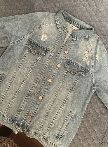 Женская одежда: LCW Jeans markalı cins gödəkçə oversize - Rəng: açıq mavi, yuyulmuş — 3