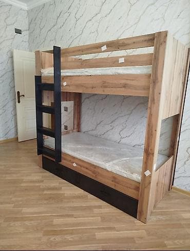 2ci el carpayi: Oğlan və qız üçün, Çarpayı, Matras ilə, Siyirməli, MDF — 1