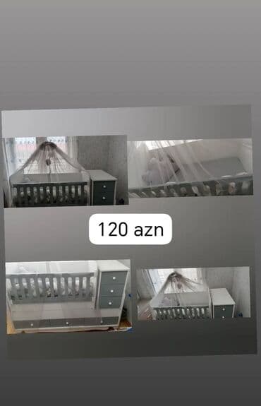 Oğlan və qız üçün, İşlənmiş, Dördbucaq, Beşik, Dəst ilə, Matras ilə, Yellənmə mexanizm ilə