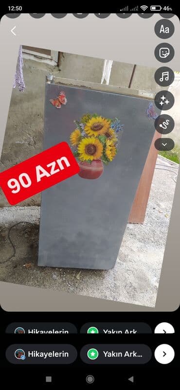 2 qapılı Indesit Soyuducu Satılır, rəng - Ağ