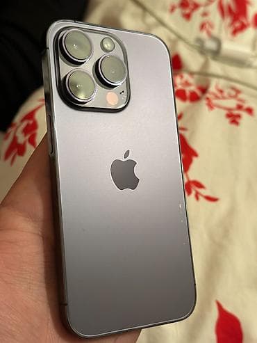 mac pro: IPhone 14 Pro, 128 GB, Deep Purple, Simsiz şarj, Sənədlərlə, Face ID — 1