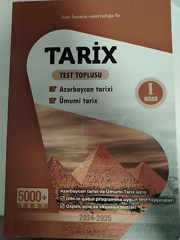 cografiya test: TARİX – Test toplusu (I hissə) - Bölmələr: Azərbaycan tarixi və Ümumi — 1