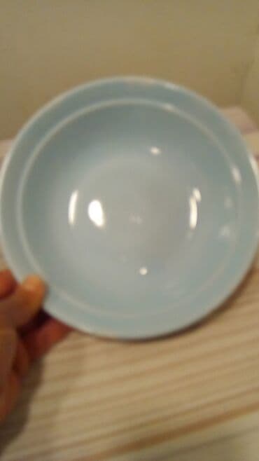 balıq qab: Boşqablar, 6 ədədli dəst, rəng - Mavi, Keramika — 1