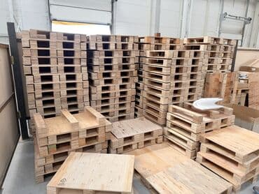 paddonlar: Kompakt kontrplak paletlər – anbar, logistika və istehsalat üçün — 1