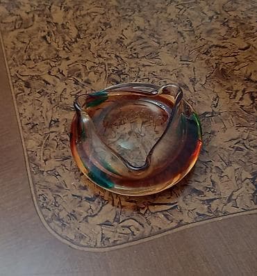 dekor evler: Qalın şüşədən dekorativ kül qabı - Material: ağır və qalın rəngli — 3