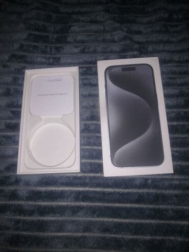 iphone x qutusu: İphone 15 pro black titanium qutusu 128,gb — 2