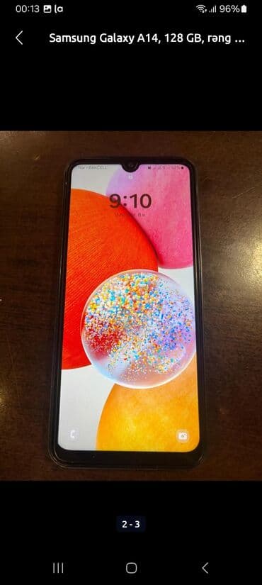 14 pro 2 ci el: Samsung Galaxy A14, 128 GB, rəng - Qara, İki sim kartlı — 1