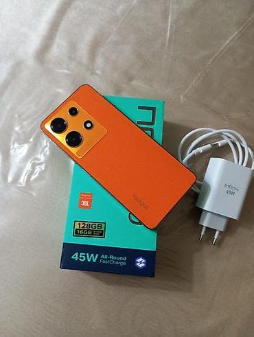 noutbuklar ve qiymetleri: Infinix Note 30, 128 GB, rəng - Narıncı, Sensor — 1