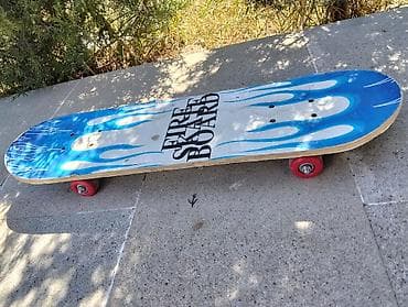 bas gitara: Skateboard – Fire Skate Board dizaynı - Lövhə: klassik iki tərəfli — 2