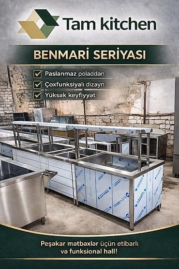 Restoran, kafe avadanlığı: Tam Kitchen – Benmari Seriyası Peşəkar ictimai iaşə obyektləri üçün — 1