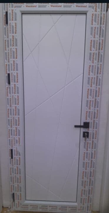 plastik qapılar: Yeni Plastik qapı 80x200 sm Zamok və çərçivə ilə, Zəmanətli, Pulsuz quraşdırma, Pulsuz çatdırılma, Rayonlara çatdırılma — 2