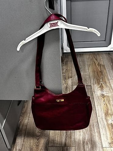 rm butik instagram: Qadın çantası – tünd bordo rəng Tezedi - Material: dəriyəoxşar (süni — 1