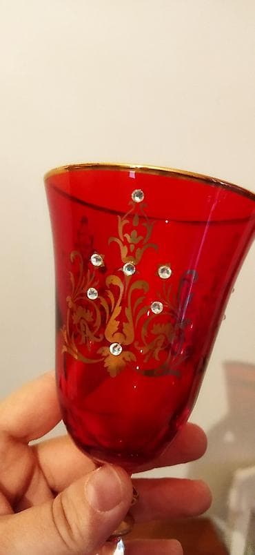 kasa qablar: Qədəhlər, rəng - Qırmızı, Türkiyə — 4