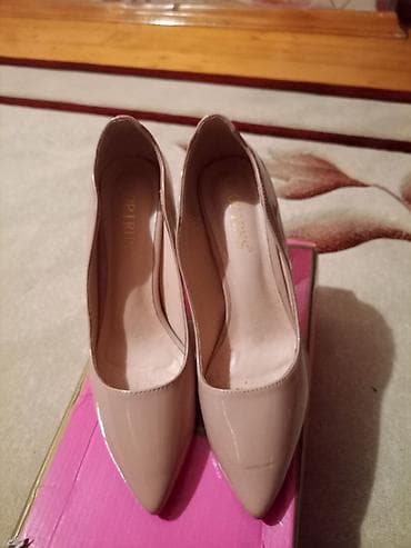 asbaz geyimi: Nyüd rəngli qadın gəlinciq ayaqqabısı – klassik stilettolar - Rəng — 1