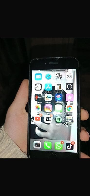 IPhone 8, 64 GB, Qara, Barmaq izi, Simsiz şarj