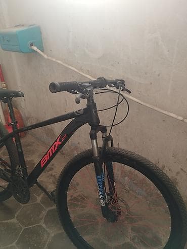 velosiped kameri: BMX STC dağ velosipedi - Rəng: mat qara, qırmızı loqo və qırmızı — 8