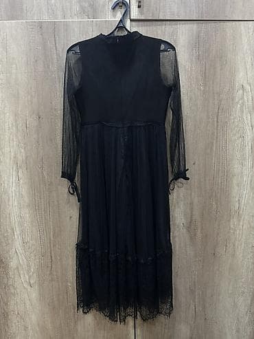 tul donlar: Qara midi/maksi don ( Türkiyə) - Rəng: tam qara - Stil — 3