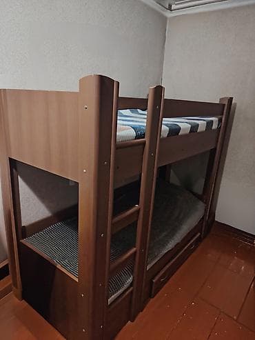 fatime mebel: İki mərtəbəli taxta çarpayı Endirim var Matras ile bir yerde - — 1