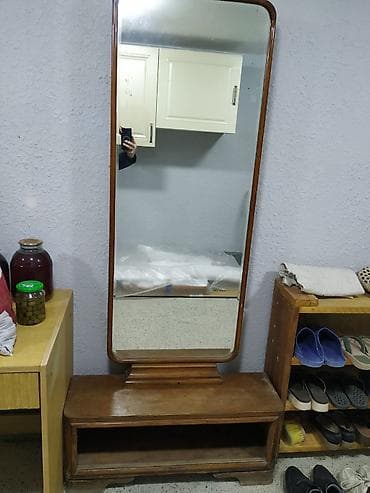 dekor yarpaq: Güzgü Döşəmə üstü, Düzbucaqlı, Çərçivə ilə — 1