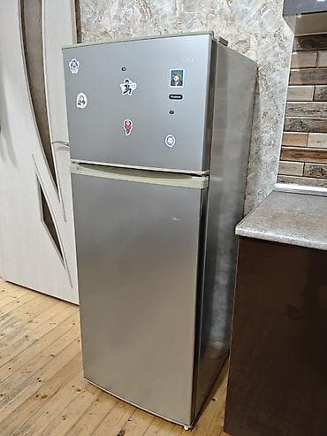 sharp soyuducu servis: İşlənmiş 2 qapılı Midea Soyuducu Satılır, rəng - Boz, Dolab içi — 2