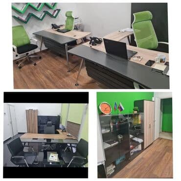 Ofis dəst mebeli satılır 7 ədəd dolab. 4 ədədi qara şüşəli, 3 ədədi