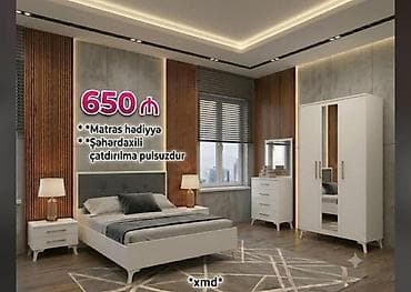2 mertebe evler: Yataq otağı dəsti – modern dizayn Dəstin tərkibi: - İkinefərlik — 1