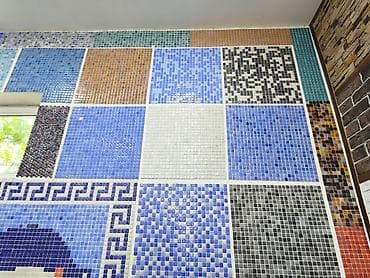 Mozaika kafel kolleksiyası – müxtəlif rəng və naxışlarda - Material