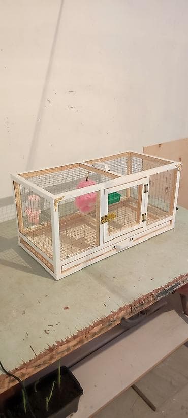 cucə yem qabı: Dovşan,cücə,pişik,hamster,quş ve s kimi ev heyvanlari üçün qəfəsler — 2