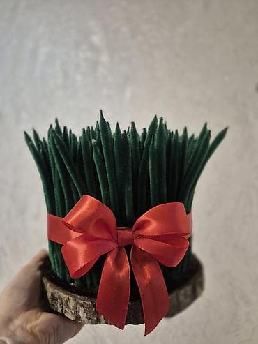 ev ucun dekorlar: Məhsul: Novruz dekorativ səməni kompozisiyası (əl işi) Təsvir: - — 4